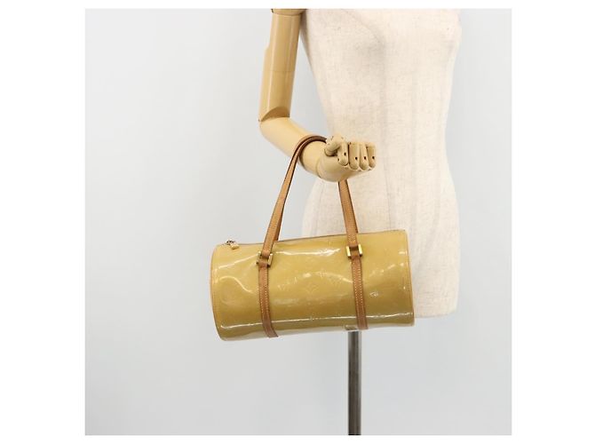 LOUIS VUITTON Monogram Vernis Bedford Hand Bag Beige M91006 LV Auth 165273 - vista 23
