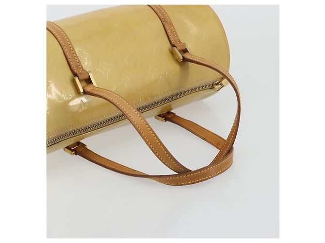 LOUIS VUITTON Monogram Vernis Bedford Hand Bag Beige M91006 LV Auth 165273 - vista 7