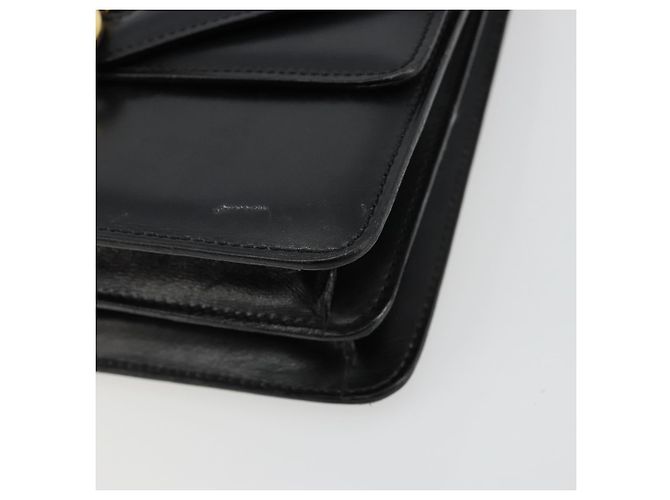 Céline Borsa CELINE in Pelle Oro Nero Autentica 181200 D'oro - vista 9