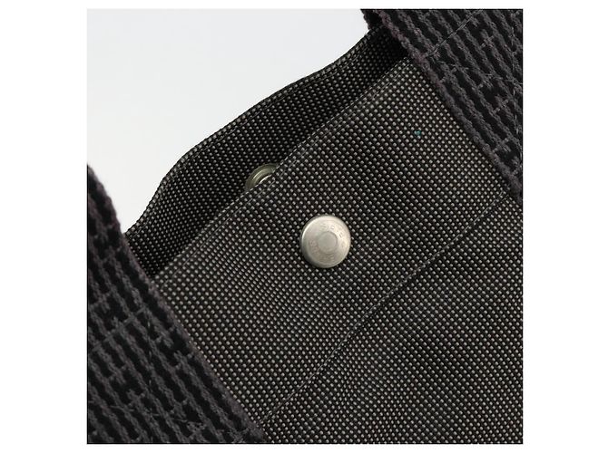 Hermès HERMES Her Line Tote Bag Canvas Grau Silber Auth BA12917 Braun - Ansicht 17