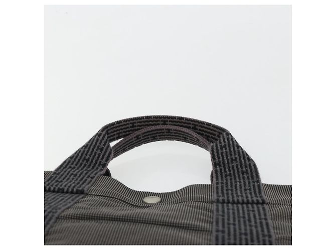 Hermès HERMES Her Line Tote Bag Canvas Grau Silber Auth BA12917 Braun - Ansicht 8