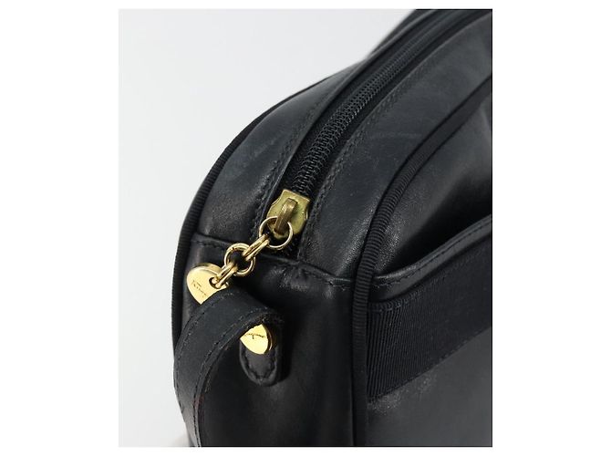 Borsa a tracolla Salvatore Ferragamo Vala in pelle blu navy e oro Auth BA12880 D'oro - vista 10