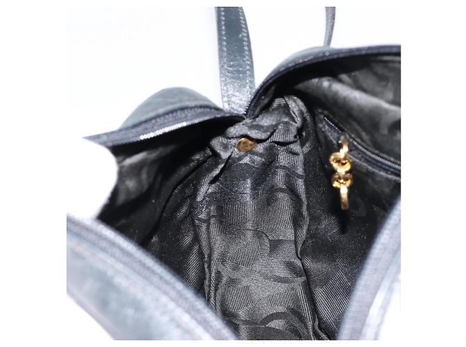Borsa a tracolla Salvatore Ferragamo Vala in pelle blu navy e oro Auth BA12880 D'oro - vista 19