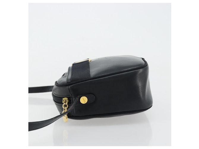 Borsa a tracolla Salvatore Ferragamo Vala in pelle blu navy e oro Auth BA12880 D'oro - vista 4