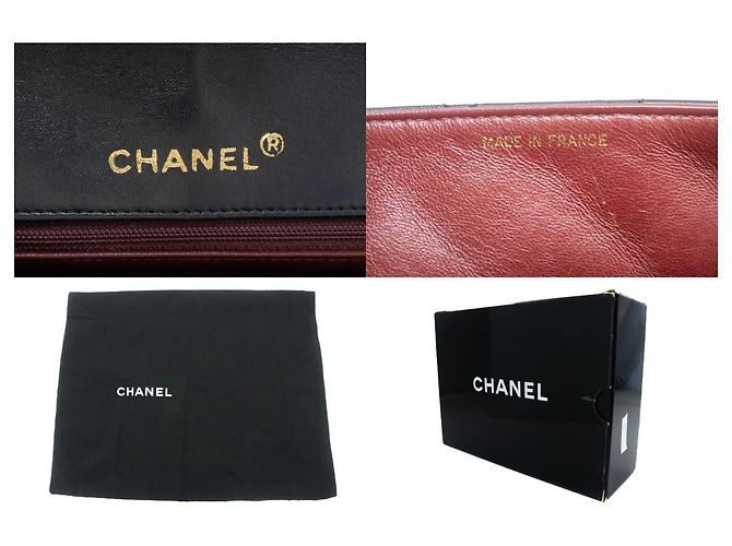 Borsa a tracolla CHANEL Diana Flap Chain in agnello trapuntato nero - vista 8