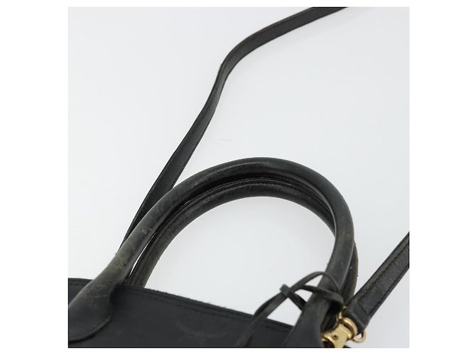 Borsa a Mano MCM Logogram Vicetos PVC 2way Nero Oro Auth 181172 D'oro - vista 14
