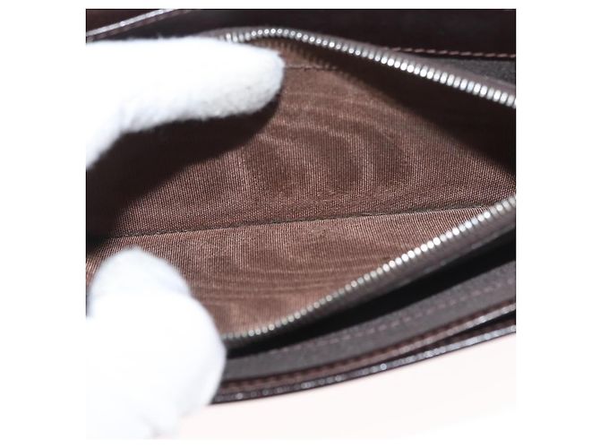 FENDI Zucca Canvas Long Wallet Schwarz Braun Auth 181538 - Ansicht 11