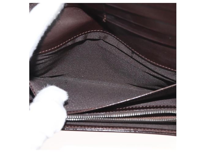 FENDI Zucca Canvas Long Wallet Schwarz Braun Auth 181538 - Ansicht 18