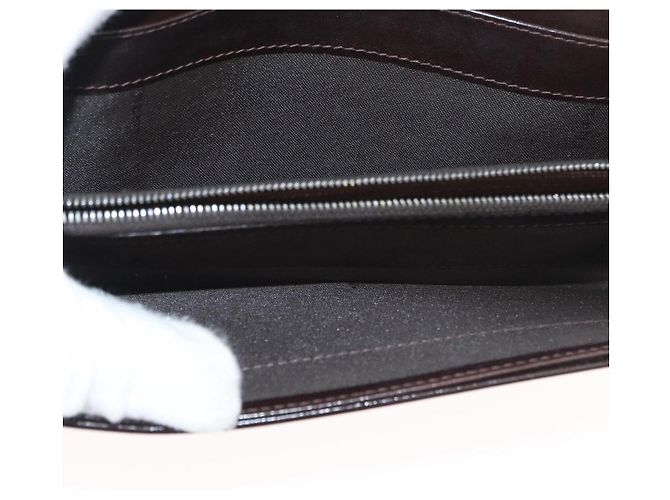 FENDI Zucca Canvas Long Wallet Schwarz Braun Auth 181538 - Ansicht 19