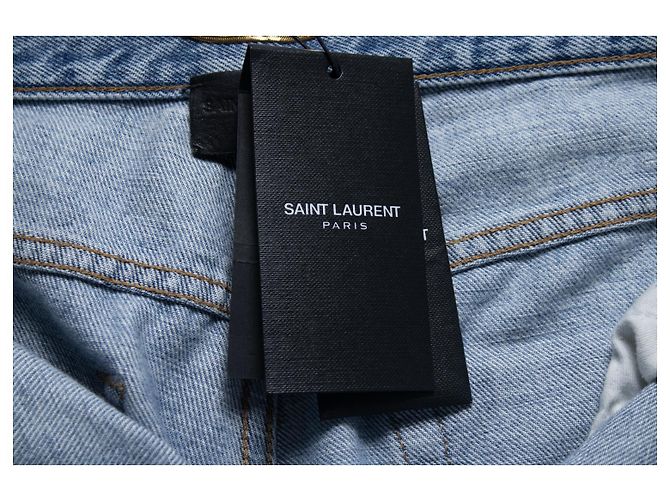 Saint Laurent, jeans Nico de tiro medio y corte recto Azul - vista 10