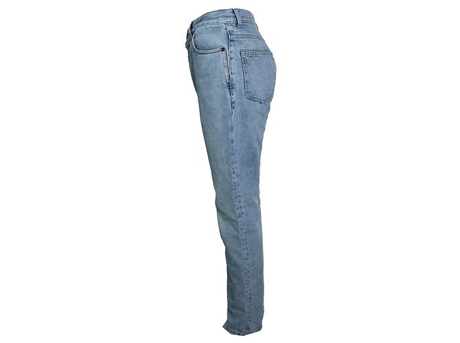 Saint Laurent, jeans Nico de tiro medio y corte recto Azul - vista 2