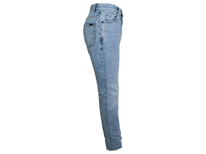 Saint Laurent, jeans Nico de tiro medio y corte recto Azul - vista 4