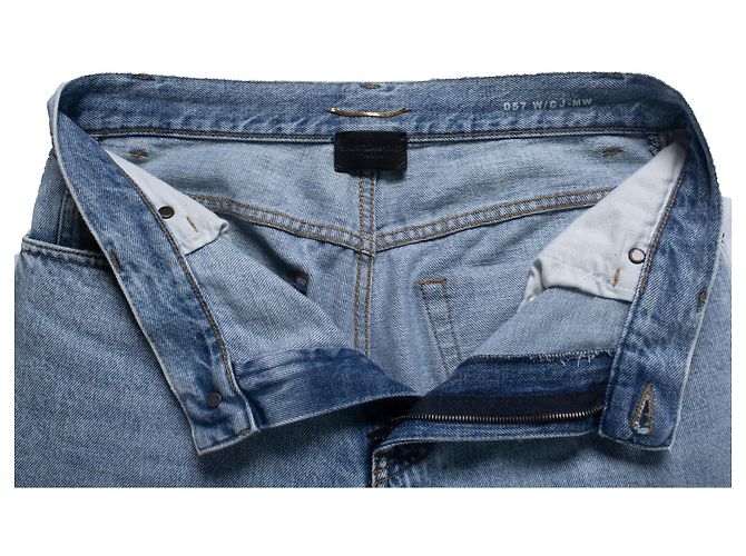 Saint Laurent, jeans Nico de tiro medio y corte recto Azul - vista 9