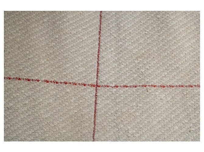 Chanel, falda de tweed beige con líneas rojas - vista 5