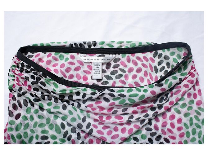 Autre Marque Diane von Furstenberg, falda asimétrica estampada Multicolor - vista 5