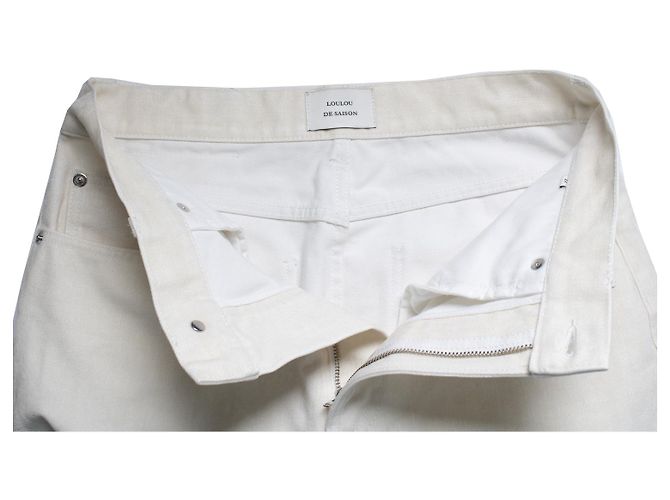 Autre Marque Loulou de saison, vaqueros de terciopelo Asmar Blanco - vista 5