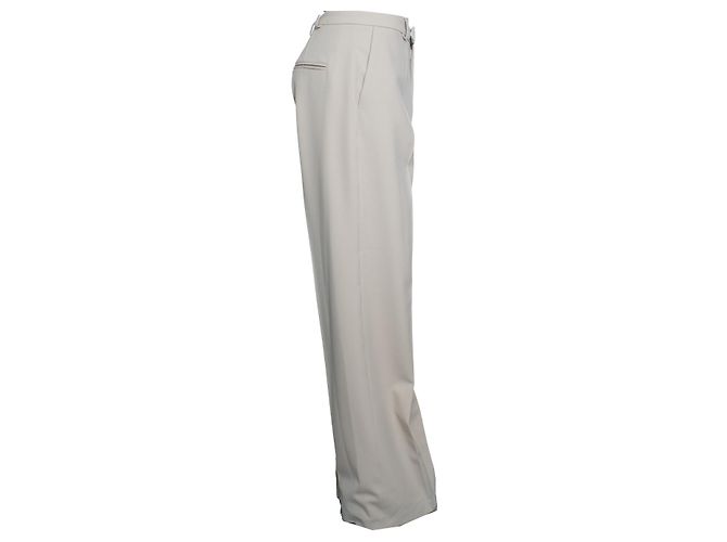 Autre Marque Arakii, pantalón Sora beige con bolsillos de parche - vista 3