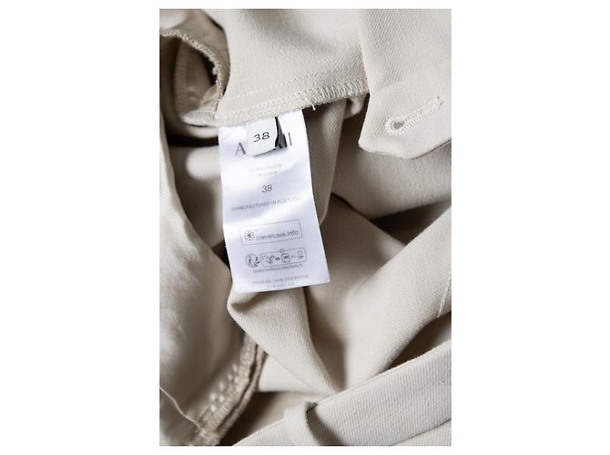 Autre Marque Arakii, pantalón Sora beige con bolsillos de parche - vista 5