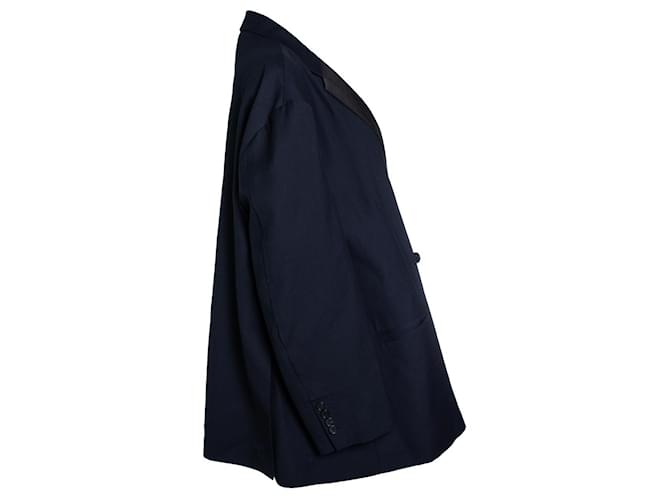 Autre Marque We11done, blauer Oversized-Blazer - Ansicht 4