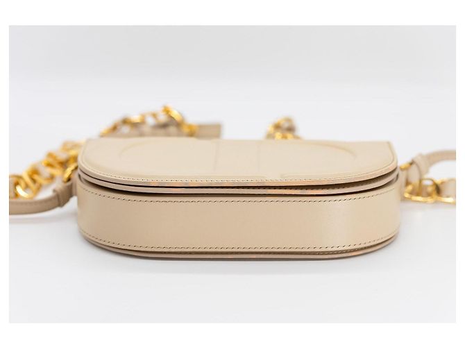 Dior CD Signature Borsa a Tracolla in Pelle - Beige/Nude - vista 10