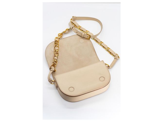 Dior CD Signature Borsa a Tracolla in Pelle - Beige/Nude - vista 13