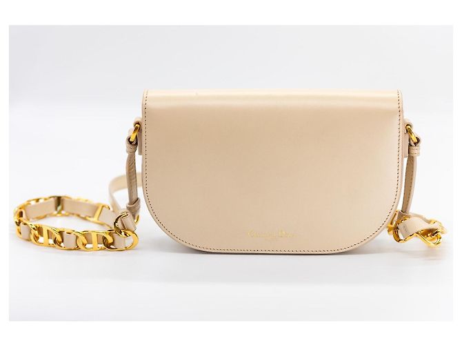 Dior CD Signature Borsa a Tracolla in Pelle - Beige/Nude - vista 5