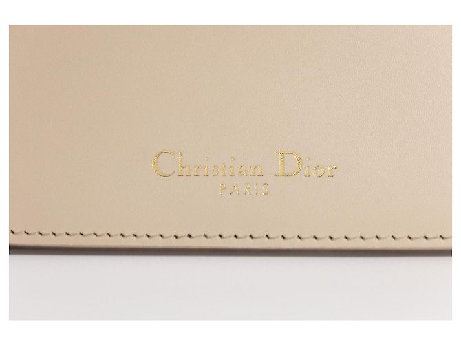 Dior CD Signature Borsa a Tracolla in Pelle - Beige/Nude - vista 6