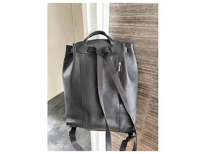 Longchamp Leder-Rucksack Schwarz - Ansicht 2