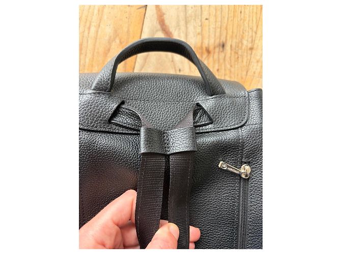 Longchamp Leder-Rucksack Schwarz - Ansicht 6