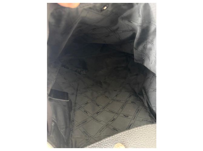 Longchamp Leder-Rucksack Schwarz - Ansicht 8