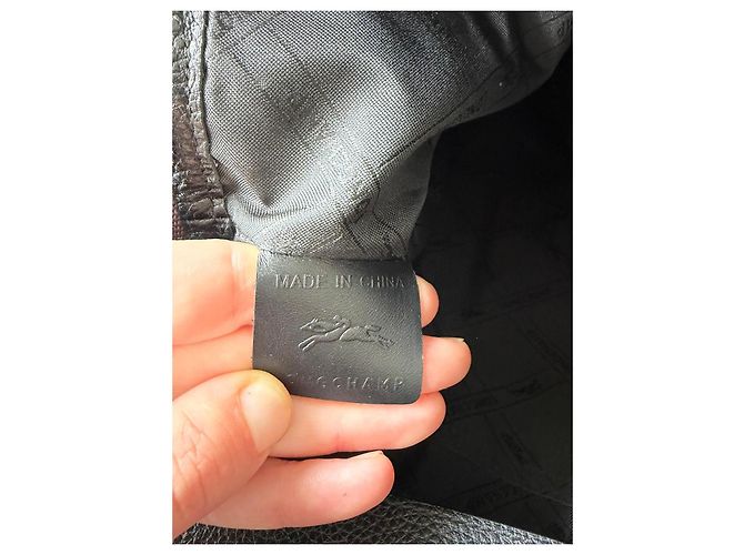Longchamp Leder-Rucksack Schwarz - Ansicht 9