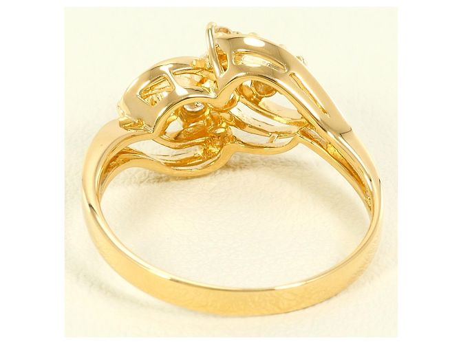 Autre Marque 18K Gelbgold-Ring mit Diamant Golden - Ansicht 4