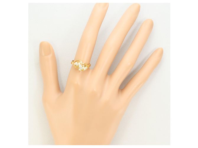 Autre Marque 18K Gelbgold-Ring mit Diamant Golden - Ansicht 7