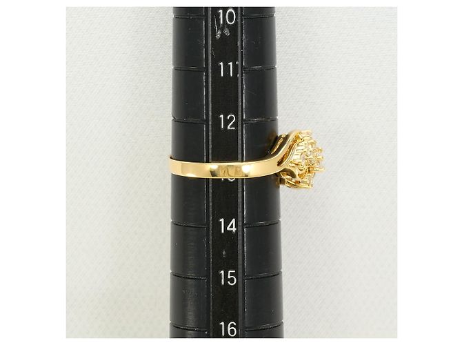 Autre Marque 18K Gelbgold-Ring mit Diamant Golden - Ansicht 8