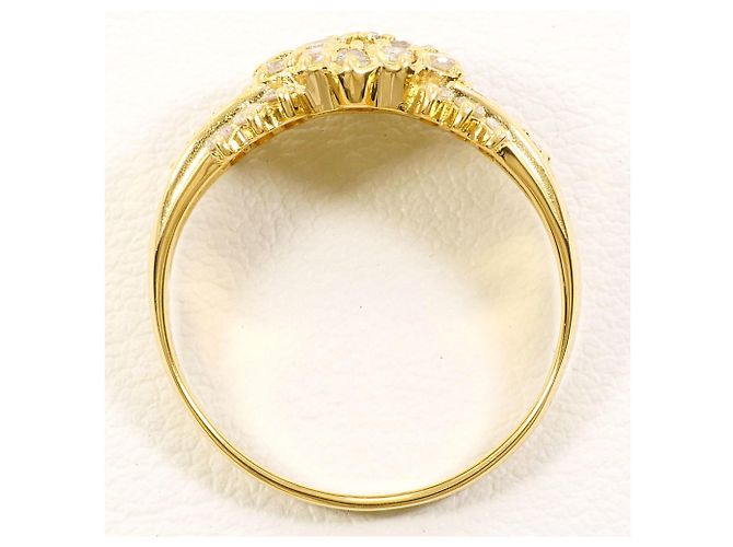 Autre Marque 18K Gelbgold-Ring mit 1.00ct Diamant Golden - Ansicht 3