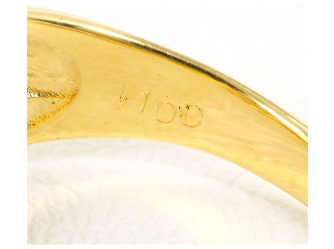 Autre Marque 18K Gelbgold-Ring mit 1.00ct Diamant Golden - Ansicht 5