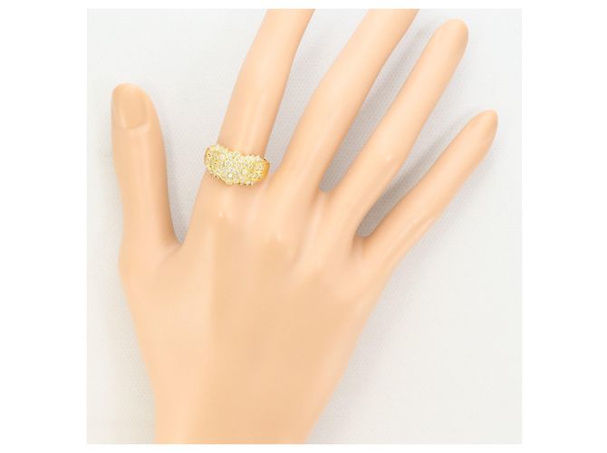 Autre Marque 18K Gelbgold-Ring mit 1.00ct Diamant Golden - Ansicht 7