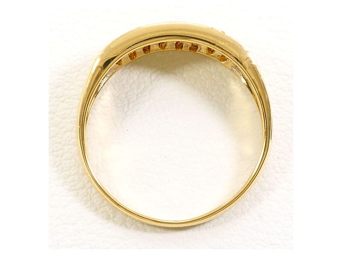 Autre Marque 18K Gelbgold-Ring mit Diamant Golden - Ansicht 3