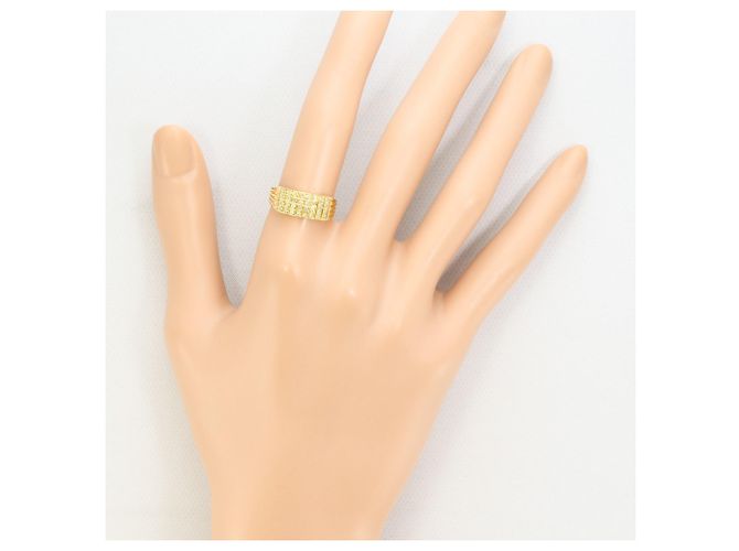 Autre Marque 18K Gelbgold-Ring mit Diamant Golden - Ansicht 7