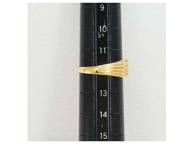Autre Marque 18K Gelbgold-Ring mit Diamant Golden - Ansicht 8