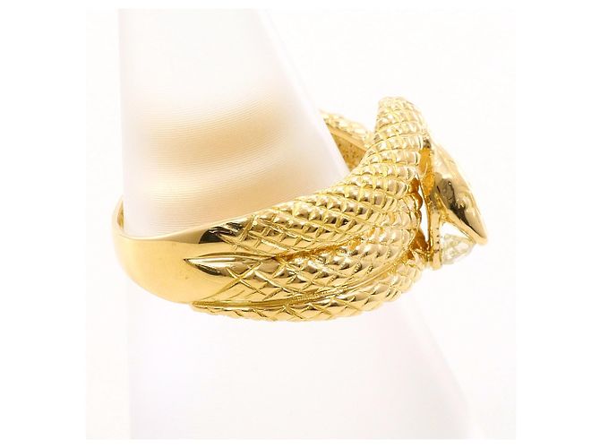 Autre Marque 18K Gelbgold-Ring mit Diamant Golden - Ansicht 4