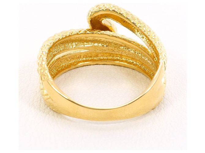 Autre Marque 18K Gelbgold-Ring mit Diamant Golden - Ansicht 5