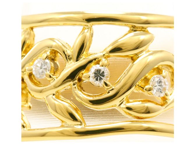 Autre Marque 18K Gelbgold-Ring mit Diamant Golden - Ansicht 2