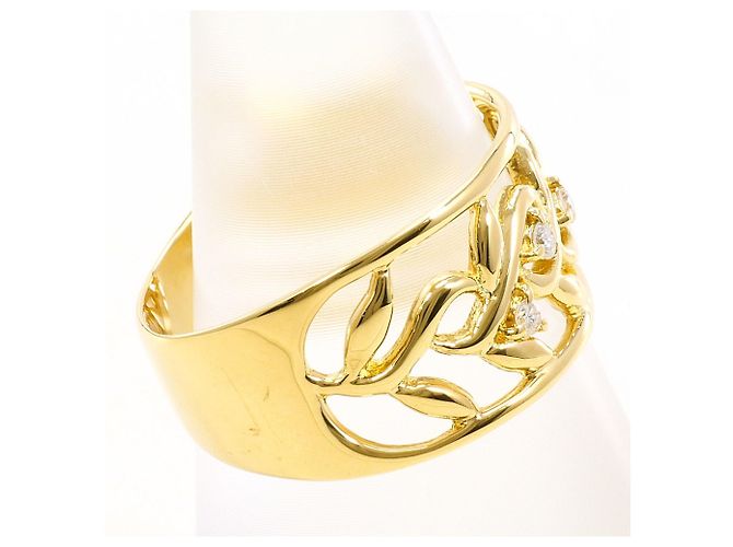 Autre Marque 18K Gelbgold-Ring mit Diamant Golden - Ansicht 3