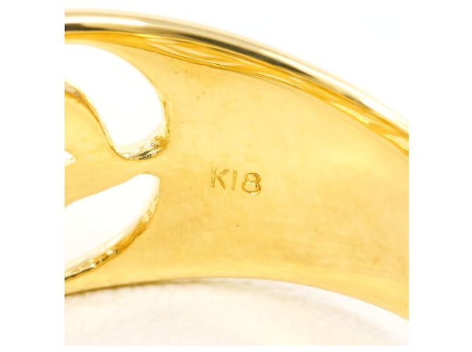 Autre Marque 18K Gelbgold-Ring mit Diamant Golden - Ansicht 5