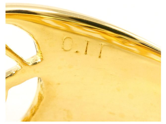 Autre Marque 18K Gelbgold-Ring mit Diamant Golden - Ansicht 6