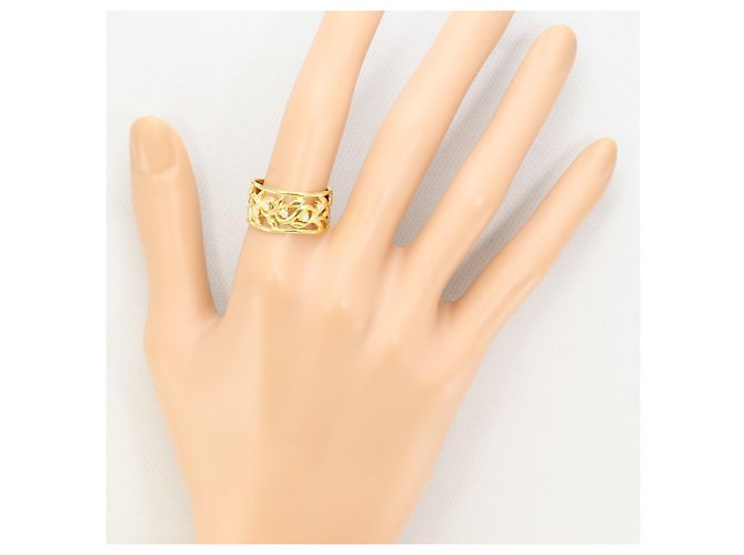 Autre Marque 18K Gelbgold-Ring mit Diamant Golden - Ansicht 7