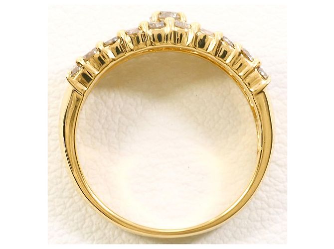 Autre Marque 18K Gelbgold-Ring mit Diamant Golden - Ansicht 3