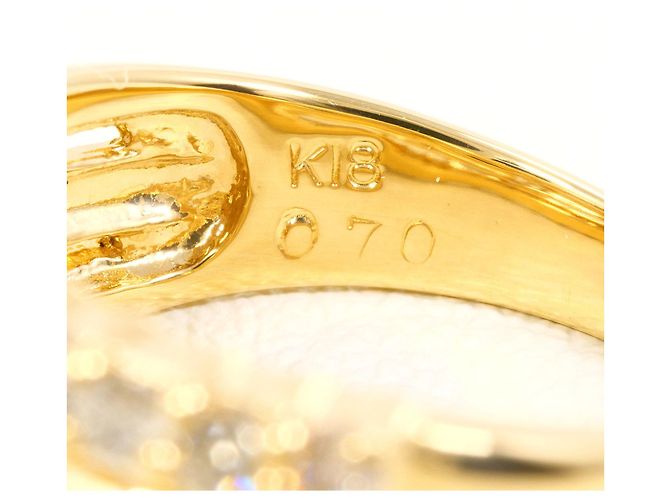Autre Marque 18K Gelbgold-Ring mit Diamant Golden - Ansicht 5