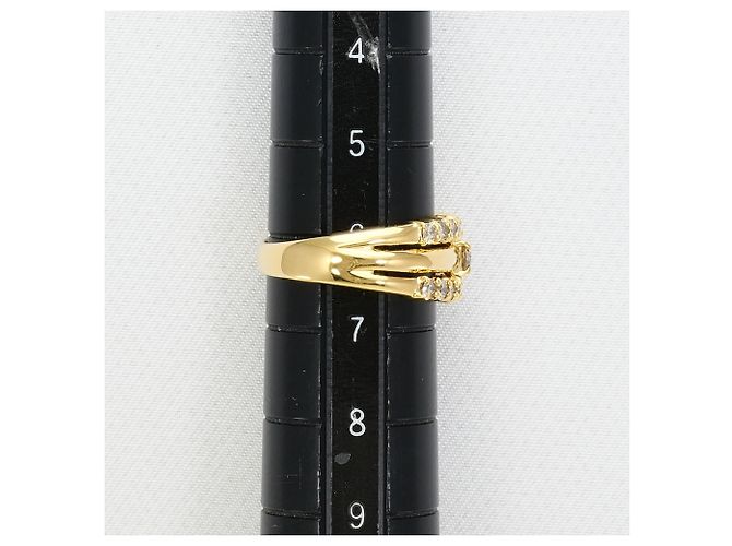 Autre Marque 18K Gelbgold-Ring mit Diamant Golden - Ansicht 7
